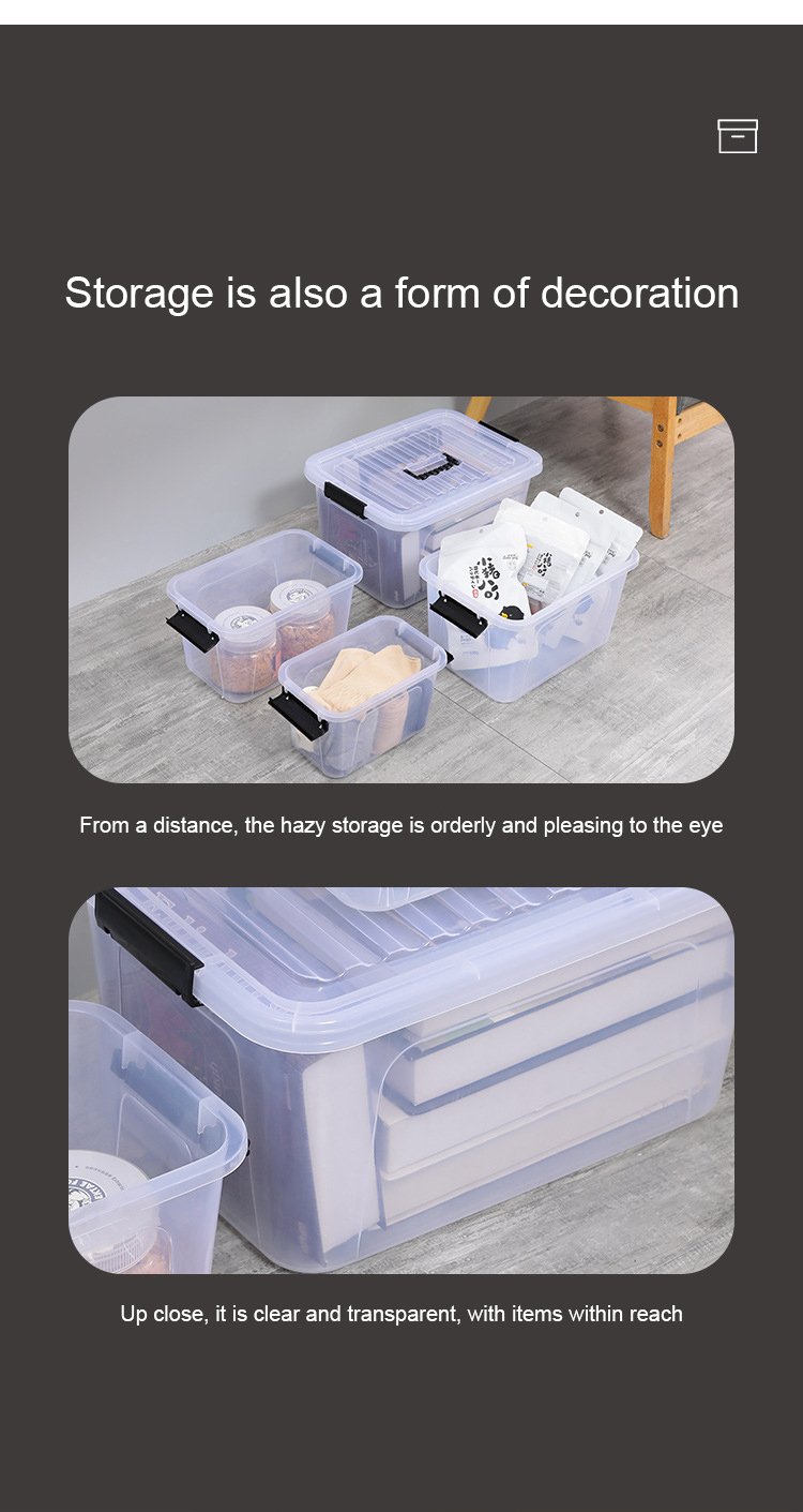details-Plastic Transparent Storage Boxes