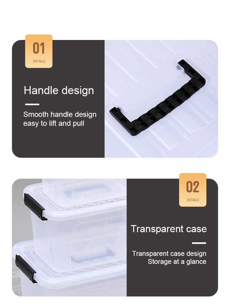 product details-Plastic Transparent Storage Boxes