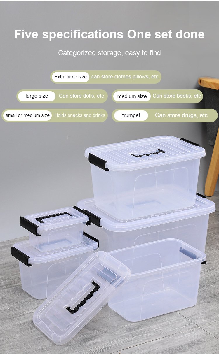 Product feature-Plastic Transparent Storage Boxes 