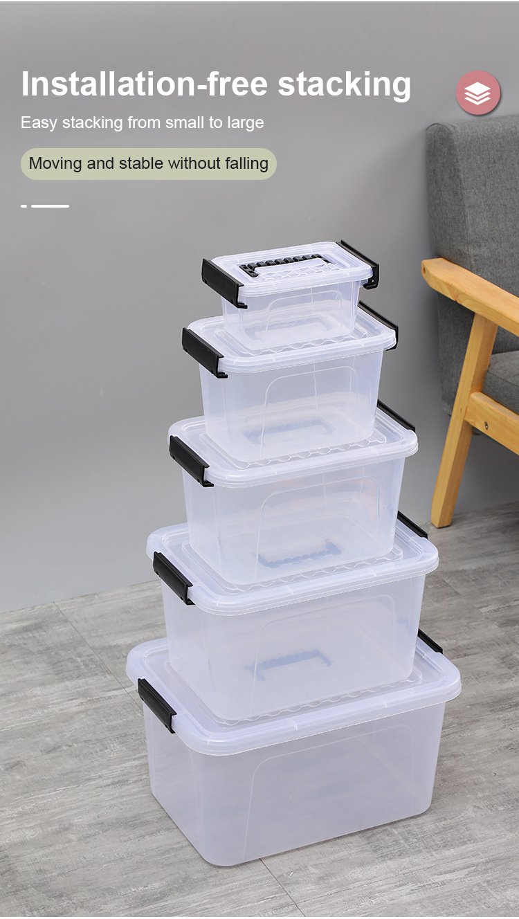 easy stacking-Plastic Transparent Storage Boxes