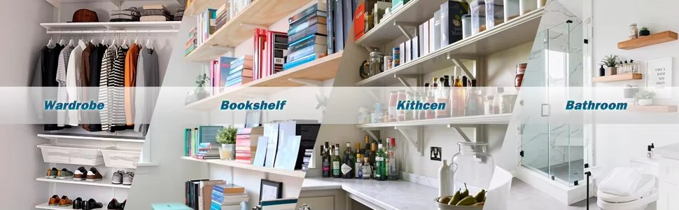 wardrobe, bookshelf, kitchen, bathroom-Transparent Acrylic Organizing Divider