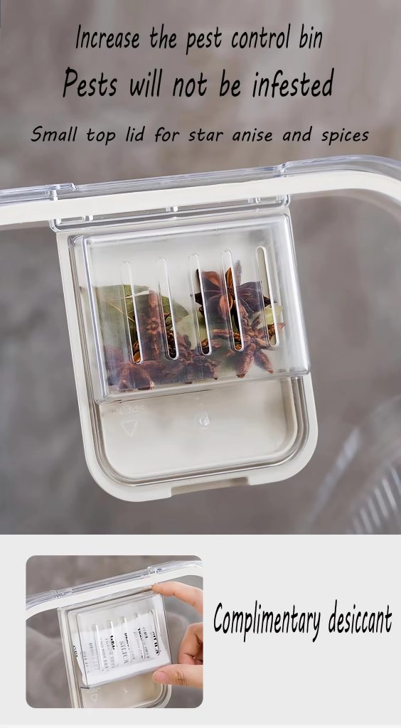 increase the pest control bin pest will not be infested-rice flour storage box