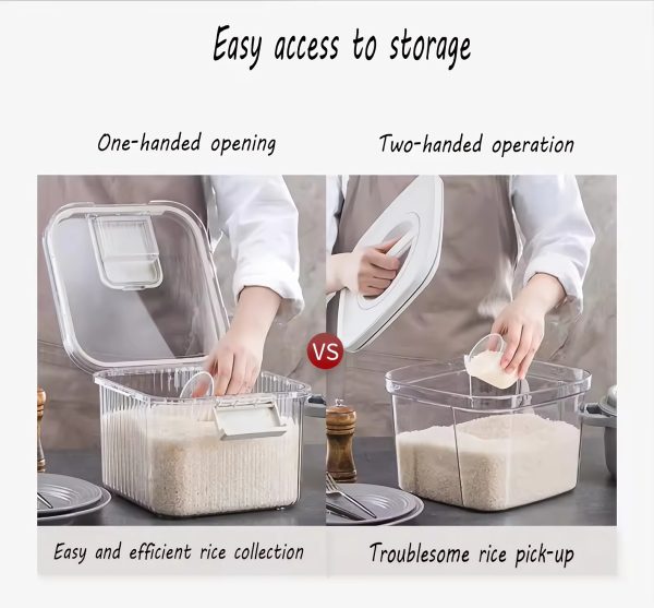 rice flour storage box
