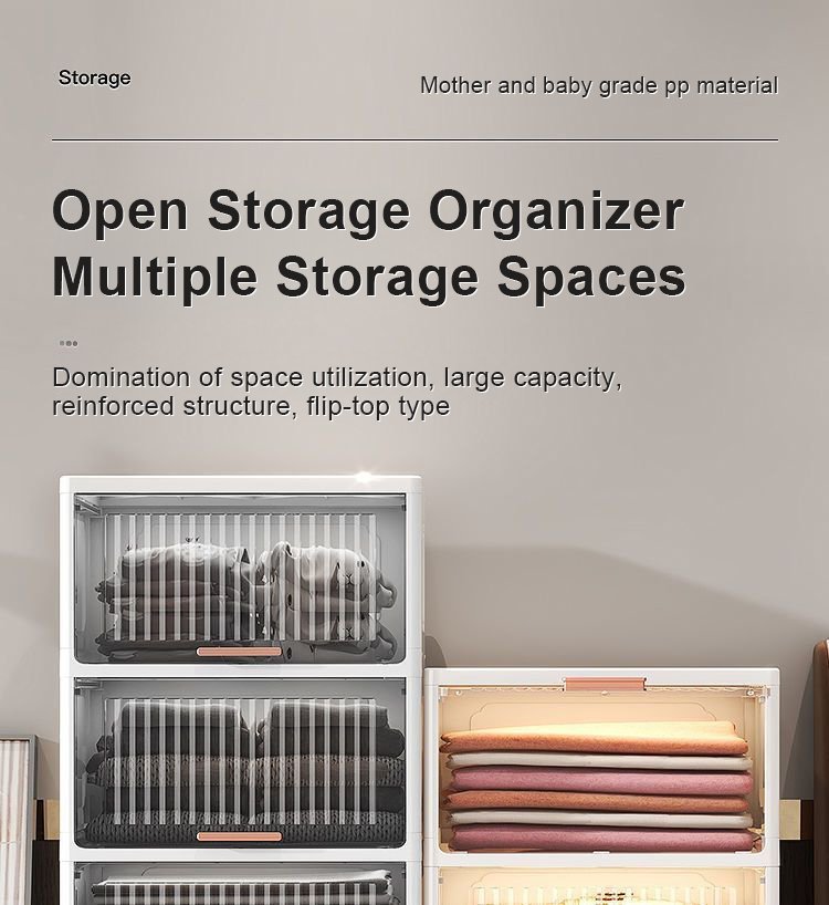Open storage organizer multiple storage spaces-Bathroom Dust-proof Storage Racks 