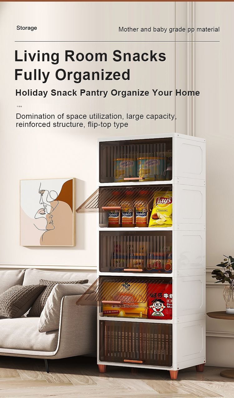 Living room snacks fully organized-Bathroom Dust-proof Storage Racks 